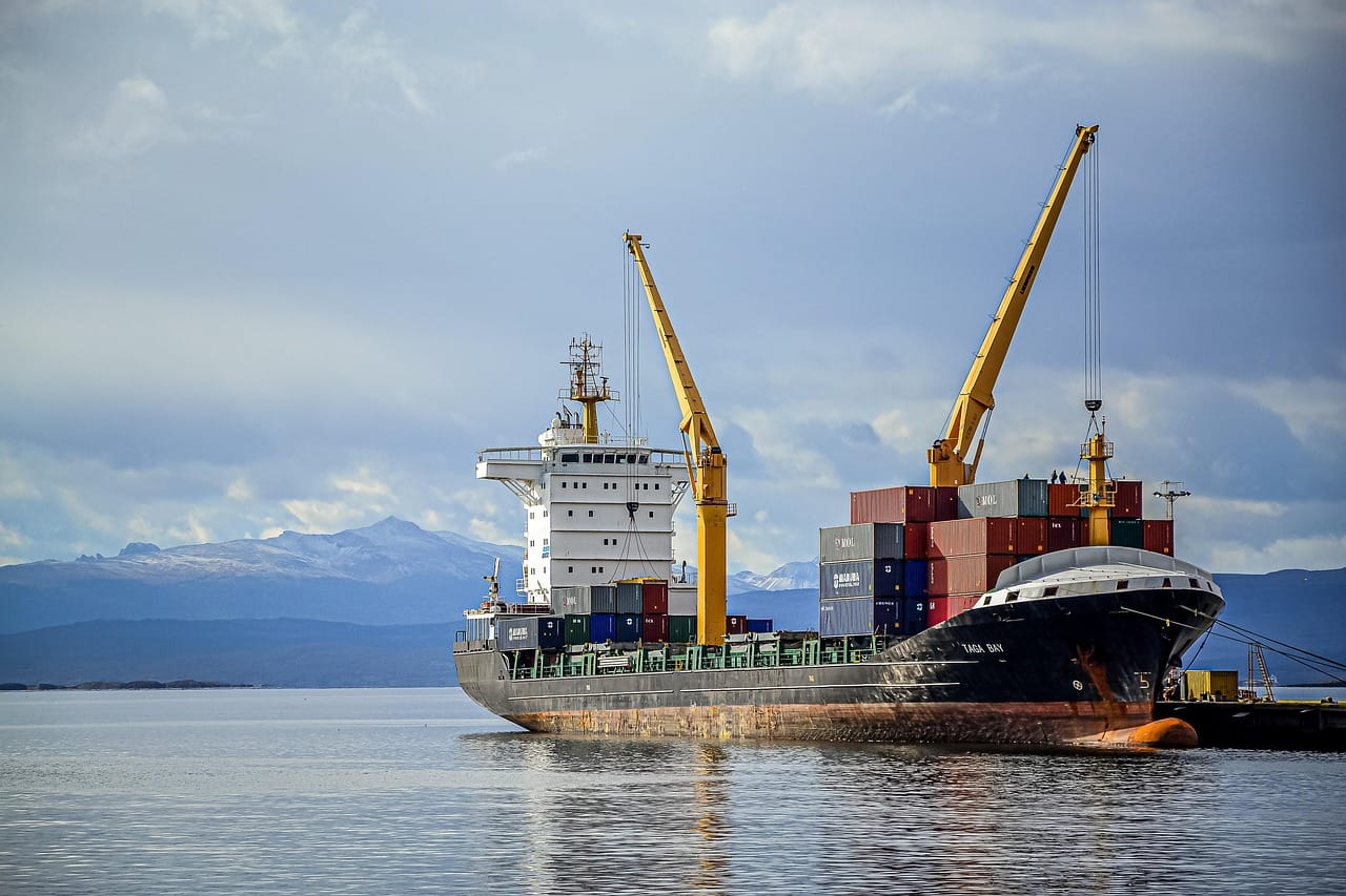 Most of the world's trade still travels this way, slowly, by sea.